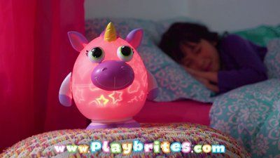 Світильник-проектор Playbrites Єдиноріг | Оригінальний світильник у дитячу | Нічник дитячий бездротовий 14425 фото
