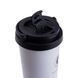 Термочашка Creative Cafe Style 500 мл з ручкою білий LU-HPGM501W фото 3