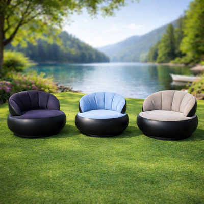 Надувне крісло AIR SOFA / Надувне велюрове крісло 80&times;80&times;67см 106874 фото