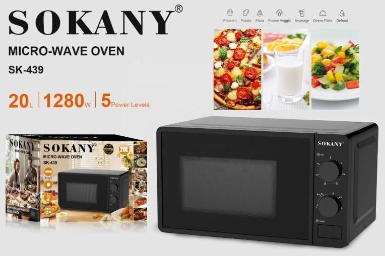 Мікрохвильова піч Sokany SK-438 30 л 1400 Вт 103476 фото