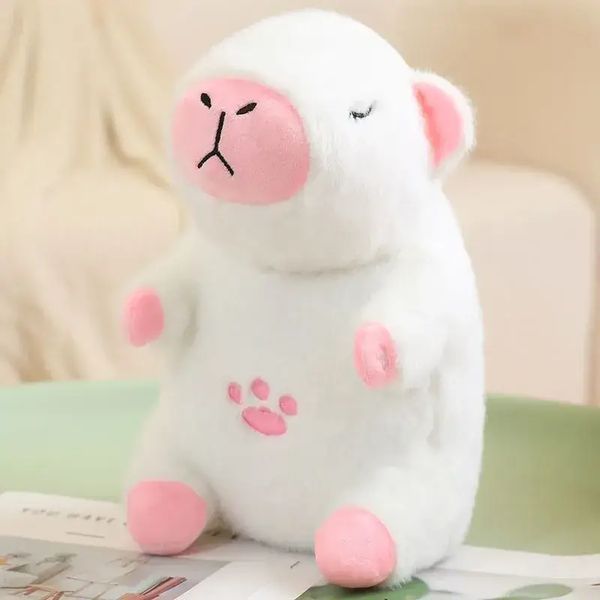 Рожевий Інтерактивна дихаюча Капібара Snuggle Pulse CapyBuddy 30 см м'яка плюшева іграшка 102809 фото