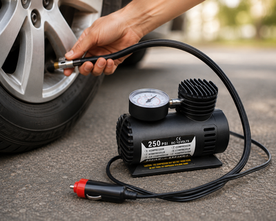 Автомобільний компресор Air Pump Ji030 12V / Компресор для шин / Насос електричний від прикурювача 107327 фото