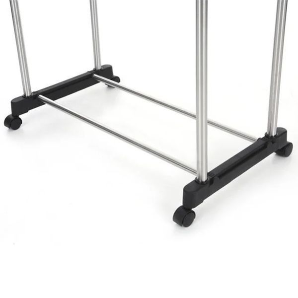 Телескопічна стійка для одягу - Double Pole Clothes Horse 17684 фото