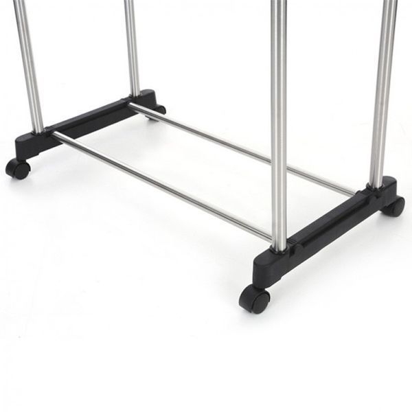 Телескопічна стійка для одягу - Double Pole Clothes Horse 17684 фото