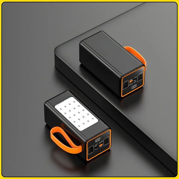 Повербанк&nbsp;100000 mAh&nbsp;з LED-ліхтариком&nbsp;і швидкою зарядкою&nbsp;Hoco JA88A 22.5W 105473 фото