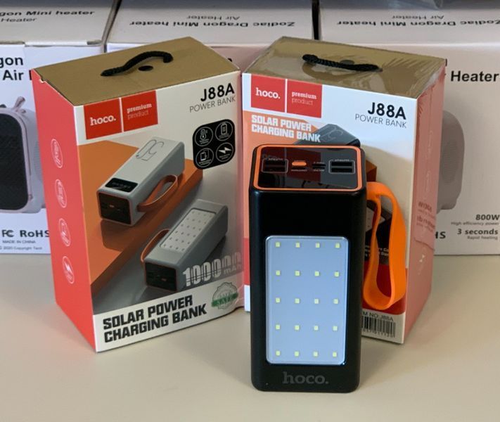 Повербанк&nbsp;100000 mAh&nbsp;з LED-ліхтариком&nbsp;і швидкою зарядкою&nbsp;Hoco JA88A 22.5W 105473 фото