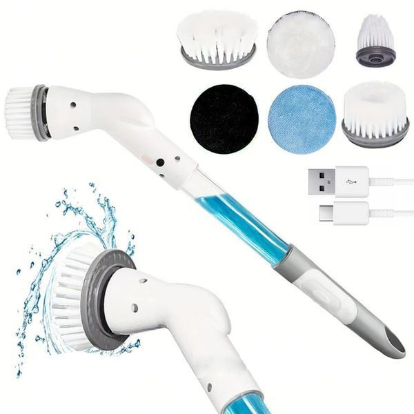 Щітка електрична 8 насадок,360 градусів Cleaning brush AND 1-33 103604 фото