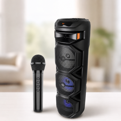 Колонка ZQS8301 Bluetooth 8дюймов / Колонка з бездротовим мікрофоном / Акустична система + пульт ДК 108354 фото