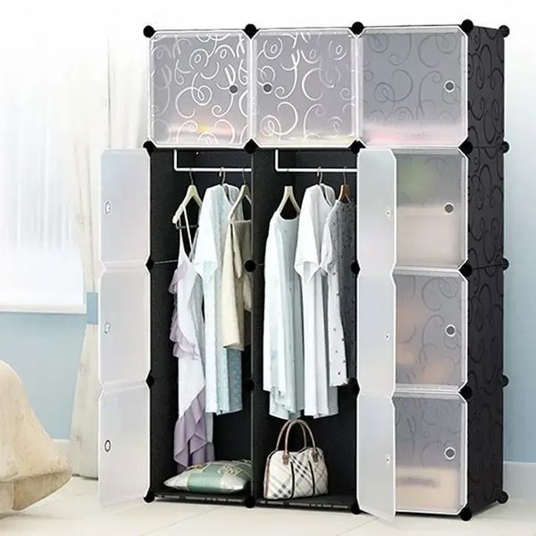 Пластикова складана шафа Storage Cube Cabinet 12 секцій 102151 фото