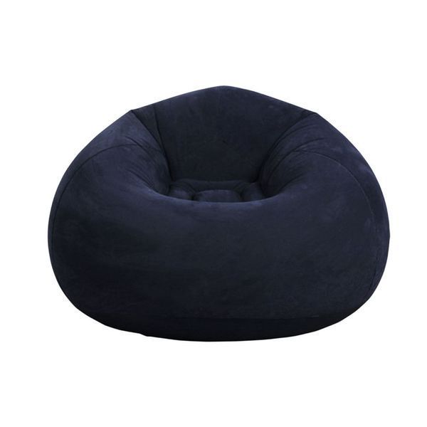 Надувне крісло-пуф Inflatable Sofa / Надувне крісло-мішок 110&times;110&times;85 см Темно-синій 106883 фото