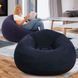 Надувне крісло-пуф Inflatable Sofa / Надувне крісло-мішок 110&times;110&times;85 см Темно-синій 106883 фото 1