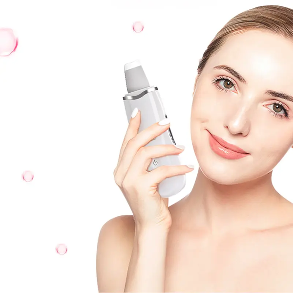 Ультразвуковий скраббер портативний для чищення обличчя Face Cleaner 8816 / Очищувач порів / Скрабер ліфтинг 15242 фото
