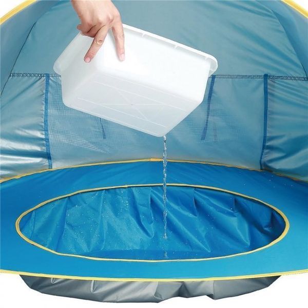 Намет дитячий з басейном автоматичний WM-BABY POOL Синій 107144 фото