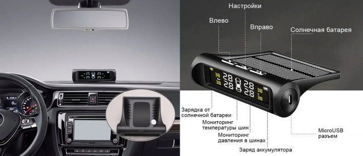 Система контролю тиску в шинах TPMS+SOLAR зовнішні датчики 20652 фото