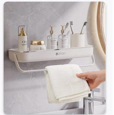 Органайзер у ванну полиця+вішалка TOWEL BAR LY-840 104035 фото
