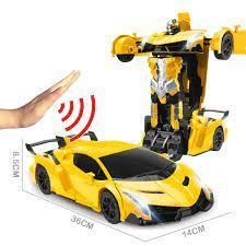Червоний Машинка трансформер Автобот Lamborghini Robot Car на радіокеруванні 2в1 13391 фото