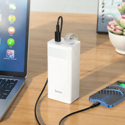 Power Bank Hoco J89A Powermaster 22.5W fully compatible 60 000 mAh / Портативна батарея 60000mah Power Bank швидка зарядка 106594 фото
