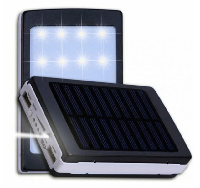 Мобільна зарядка POWER BANK Metal+LED Solar 90000mah 15000 фото