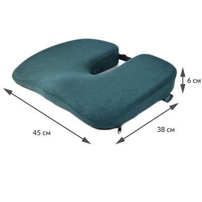 Ортопедична подушка для сидіння Model-1, Correct Shape&reg;. Подушка від геморою, подагри, простатиту сірий 1647142767 фото