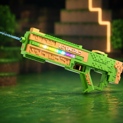 Водяний пістолет електричний зі світлом / Водяний автомат Electric Water Gun / Водяний бластер SQ011B 107070 фото