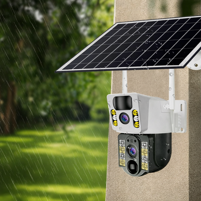 4K Бездротова камера Solar 4G, подвійний об'єктив, нічне бачення V380 Pro CCTV 8MP 106504 фото