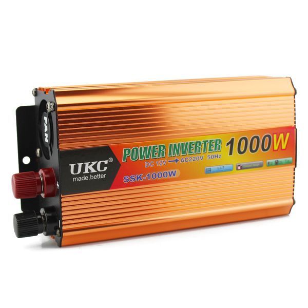 Перетворювач 12V на 220В, автомобільний інвертор 1000W UKC AC/DC SSK 105891 фото