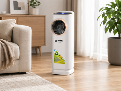 Кондиціонер портативний обігрів/охолодження 100-4000Вт 2л BITEK BT-5500 / Вентилятор для дому та офісу / Зволожувач повітря з функцією охолодження 107162 фото