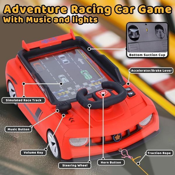 Дитячий симулятор водіння / Ігровий гоночний симулятор Adventure Racing Car Червоний 107083 фото