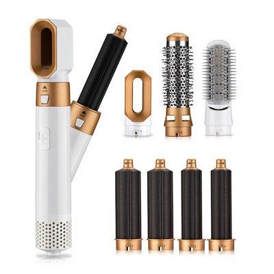 Мультистайлер 7в1 HAIR BRUSH Styler + Коробка з функціями об'єму, випрямлення, накручування 106010 фото