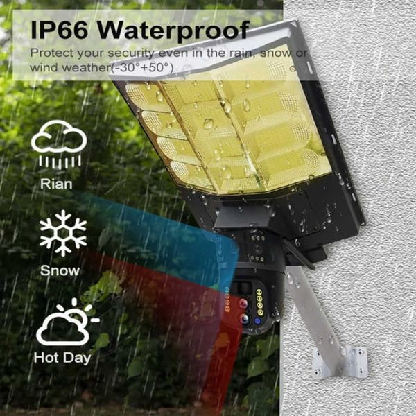 Камера відеоспостереження PTZ вулична WiFi+LED лампа+сонячна панель (SPM-XA01/T19-4G) 102863 фото