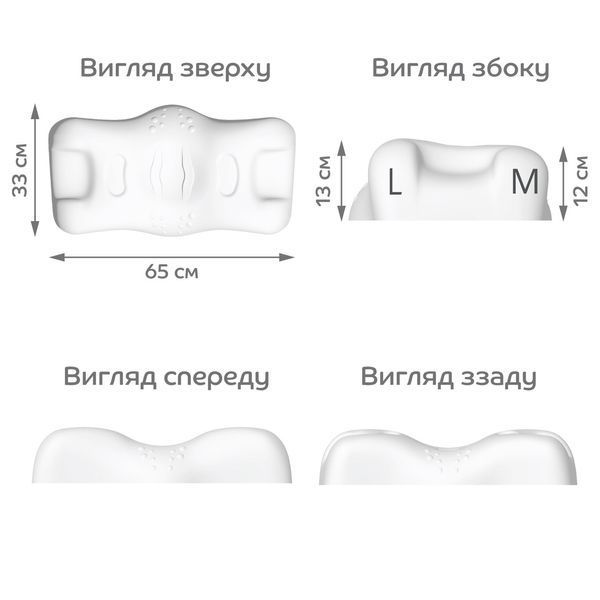 Ортопедична подушка Beauty Balance&reg; проти зморшок сну та ранкової набряклості (MEMORY FOAM) тенсел блакитний 1860757827 фото