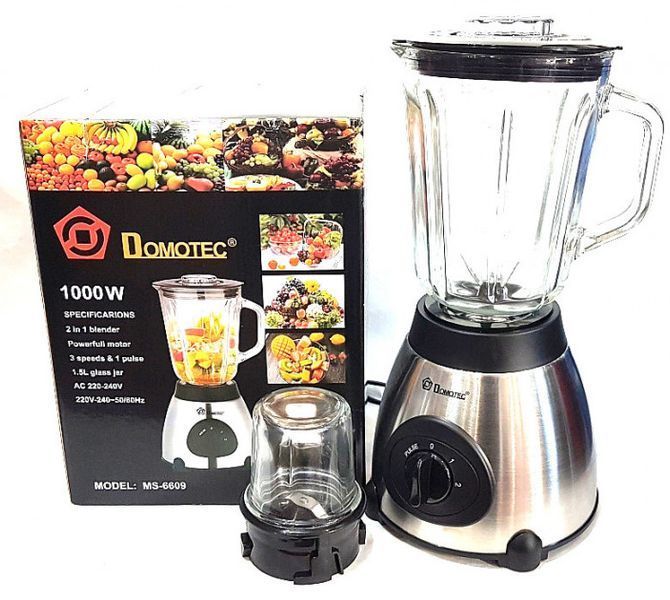 Блендер Domotec MS 6609 BLACK 220V/1000w 21820 фото