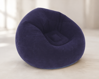 Надувне крісло-пуф Inflatable Sofa / Надувне крісло-мішок 110&times;110&times;85 см Фіолетове 108507 фото