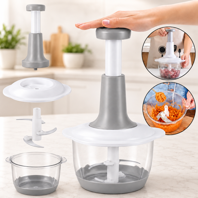 Ручний подрібнювач food processor / Механічний блендер для продуктів / Ручний занурювальний блендер 1.5л 107856 фото