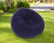 Надувне крісло-пуф Inflatable Sofa / Надувне крісло-мішок 110&times;110&times;85 см Фіолетове 108507 фото 3
