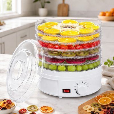 Сушарка для овочів, фруктів, грибів Maltec DryMaster 500W, 6 ярусів 107859 фото