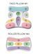 Комплект подушок для сну на животі BEAUTY SET (FACE PILLOW №1+ ROLLER PILLOW №2) тенсел Пудра 101036 фото 7
