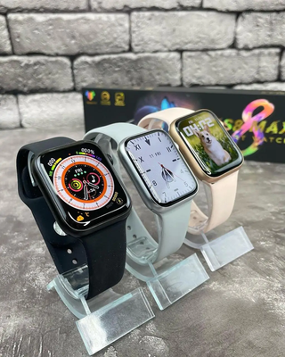 Смарт годинник 8 серії Smart Watch GS8 Мах 45mm українське меню з функцією дзвінка безрамковий дисплей Чорний 105560 фото
