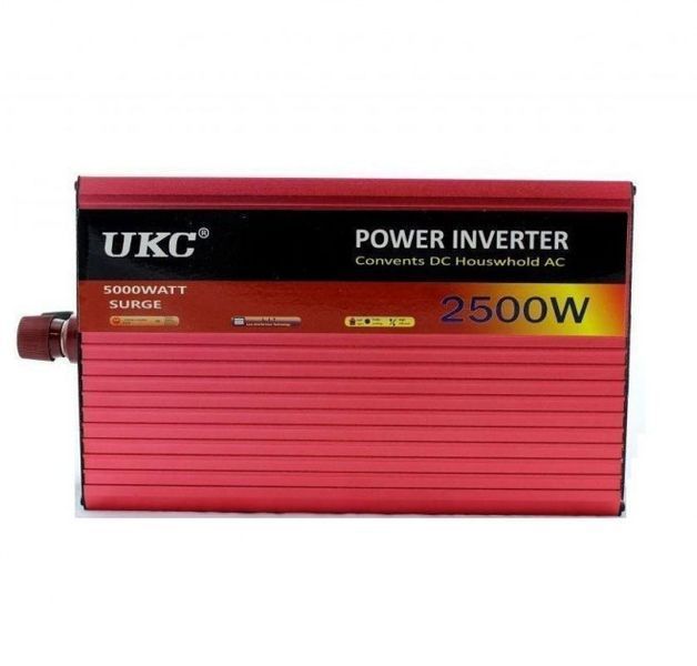 Перетворювач авто (інвертор) UKC 12V-220V AR 2500W 13393 фото