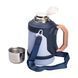 Термос для туризму Vacuum Cup 1.5 л з фліп кришкою та складаними ручками темно-синій LU-HP-14-21BL фото 2