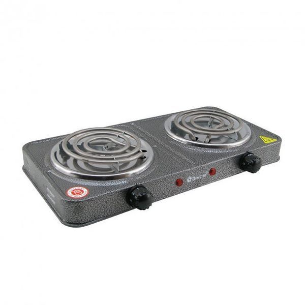Електроплита спіральна на 2 конфорки Domotec MS-5802 105958 фото