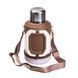 Термос для туризму Vacuum Cup 1.5 л з фліп кришкою та складаними ручками коричневий LU- HP-14-21W фото