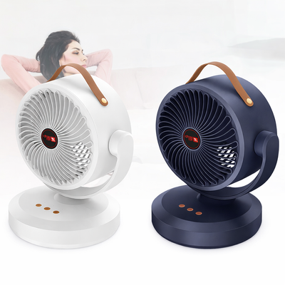 Акумуляторний міні вентилятор VU-05/FS-25 з поворотом / Вентилятор Mini fan з LED-підсвічуванням та USB 106782 фото