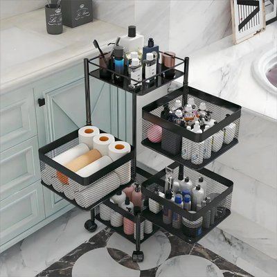 Органайзер кухонний з полицями, що обертаються Vegetable Rack для зберігання овочів і фруктів 103473 фото