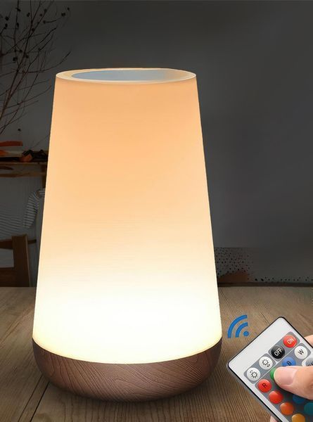 Нічник настільний світильник для дому акумуляторний Pat light HA-114 з пультом 102996 фото